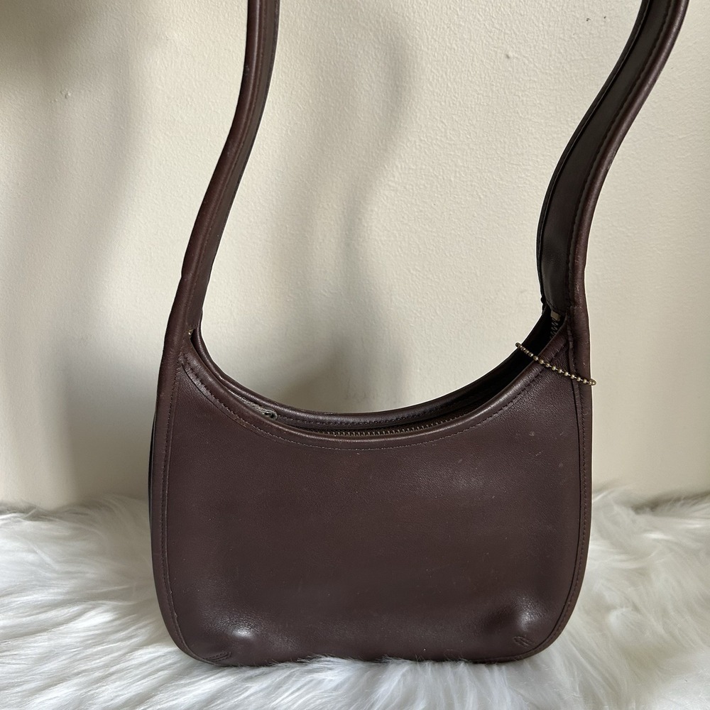 Coach Ergo 9020 Brown Glovetanned Leather Small Hobo Shoulder Bag Good - Picture 2 of 6